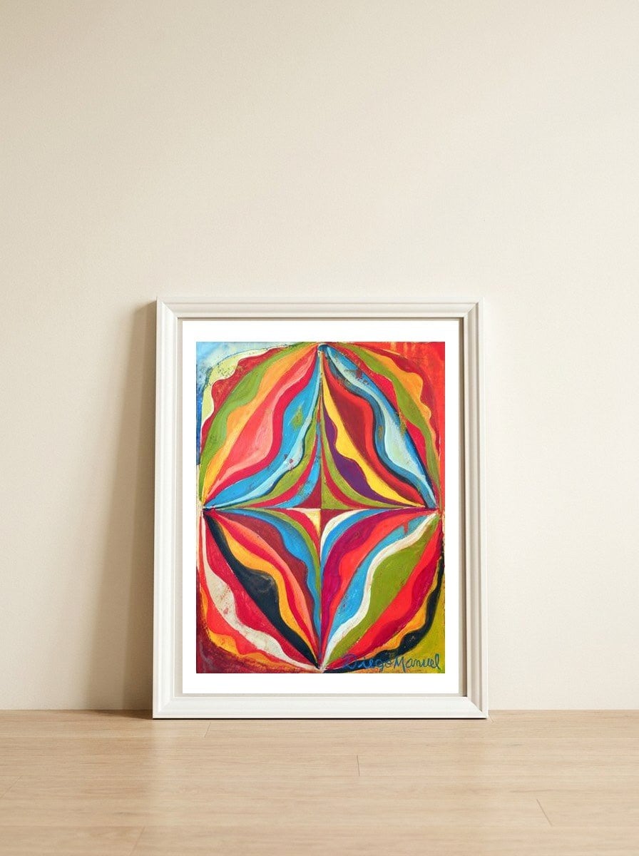 Ondas 2022 4 — framed, leaning against the wall