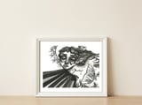 Crystalline Heart — framed, leaning against the wall thumbnail