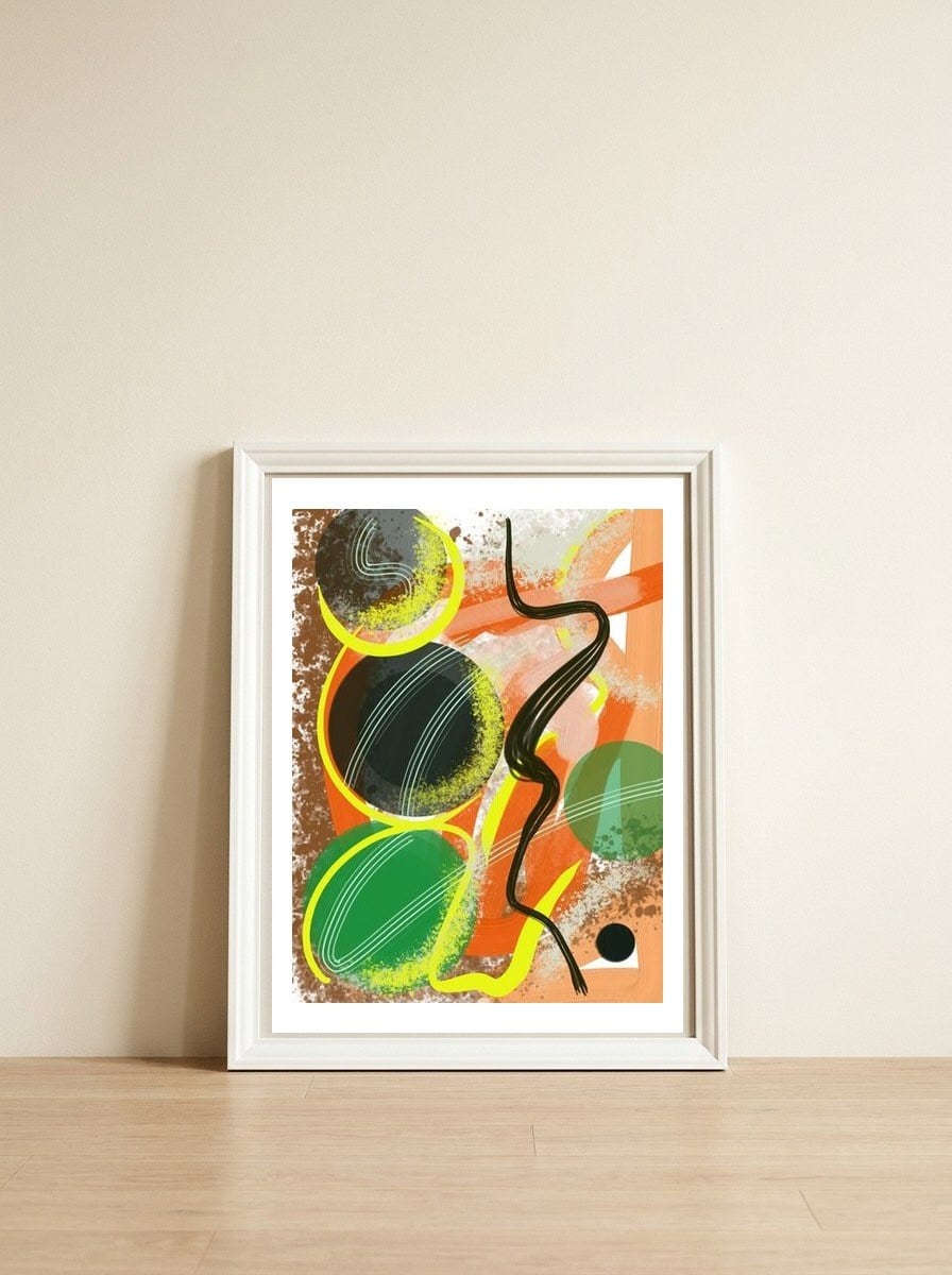 Imagens Da Mente Km — framed, leaning against the wall
