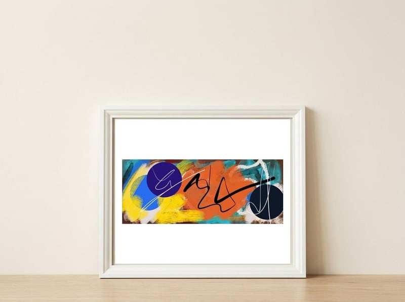 Coalizão 2 — framed, leaning against the wall