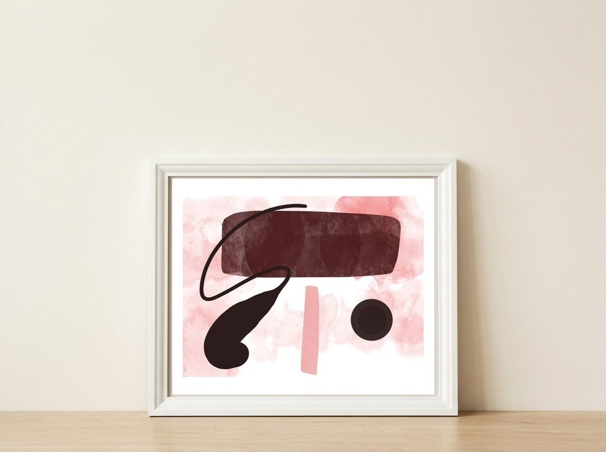 Elementos Km — framed, leaning against the wall