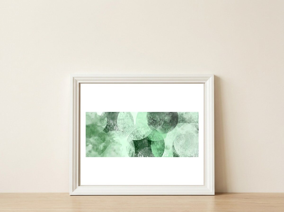 Mundo Verde Km — framed, leaning against the wall