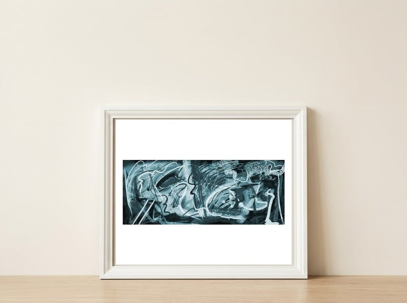 Cromatismo 4 — framed, leaning against the wall