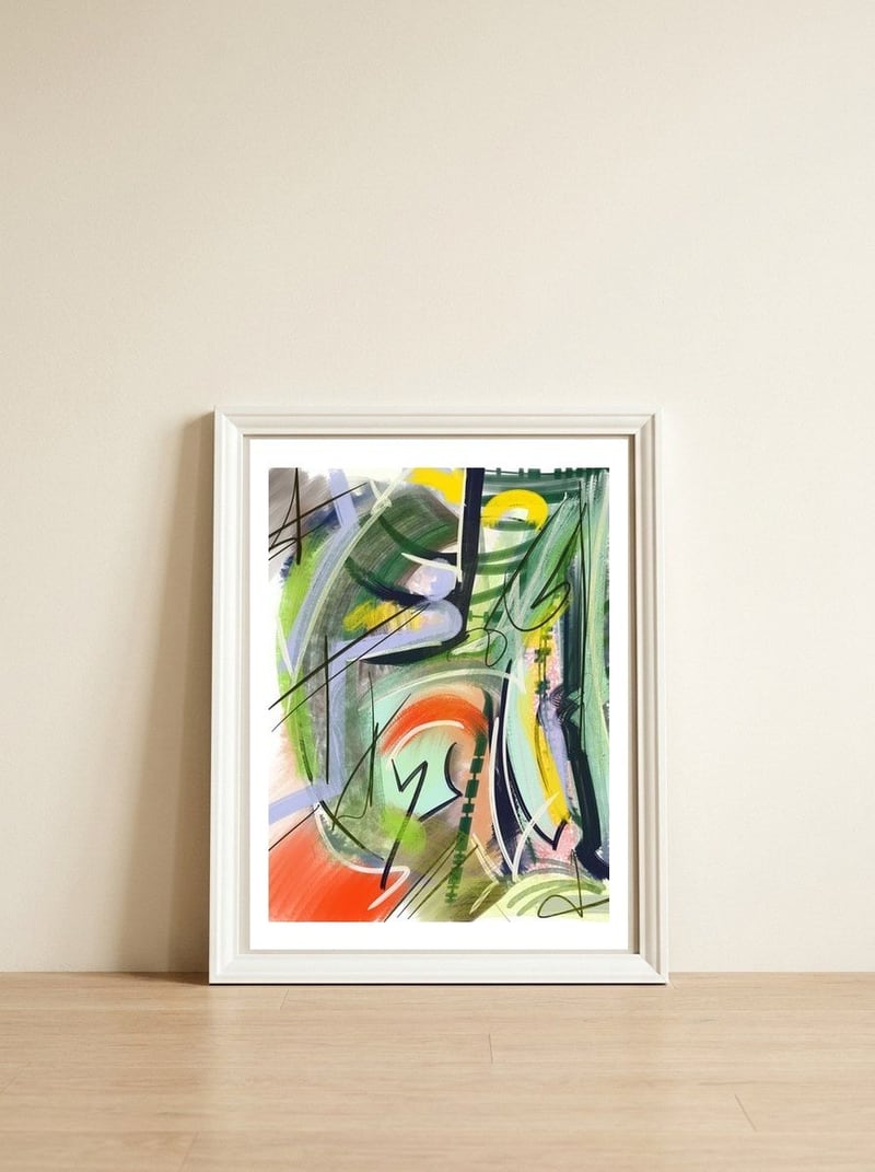 Expressões Do Pincel — framed, leaning against the wall