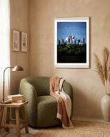 Toronto Skyline From Riverdale Park No 6 Color Version framed in a tender room thumbnail