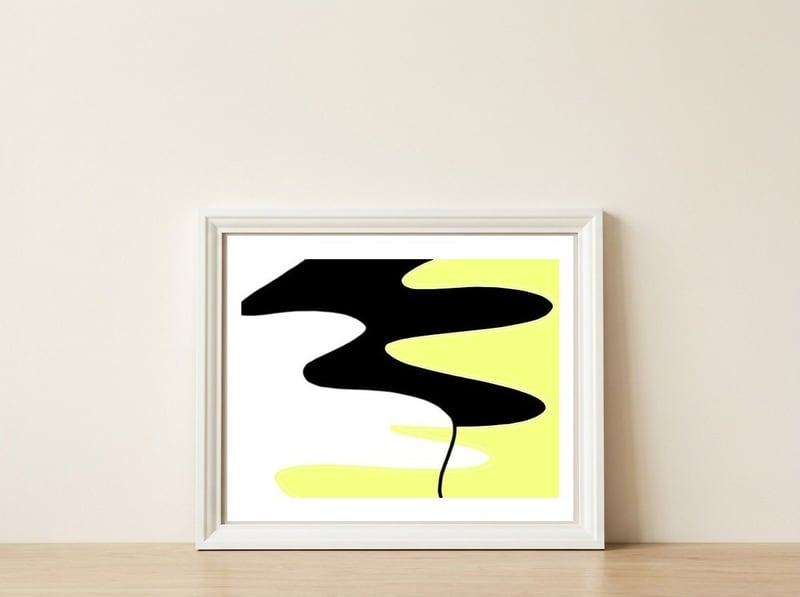 Snakes 5 — framed, leaning against the wall