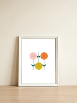 Smiling Flowers Other Rgb — framed, leaning against the wall thumbnail