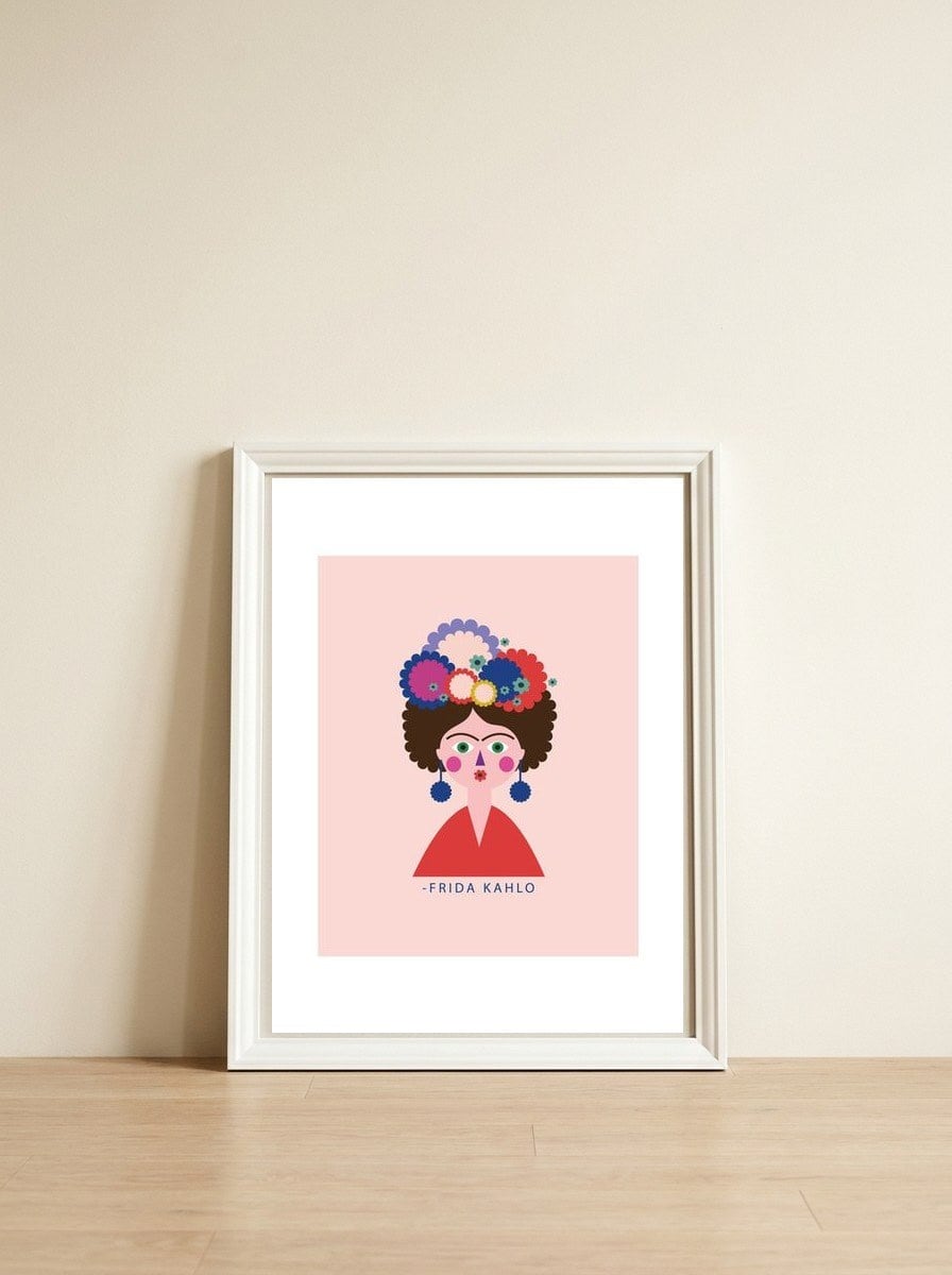 Frida 2 Rgb — framed, leaning against the wall