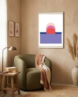 Sunset Rgb  framed in a tender room thumbnail