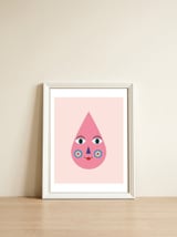 Raindrop Kids rgb — framed, leaning against the wall thumbnail