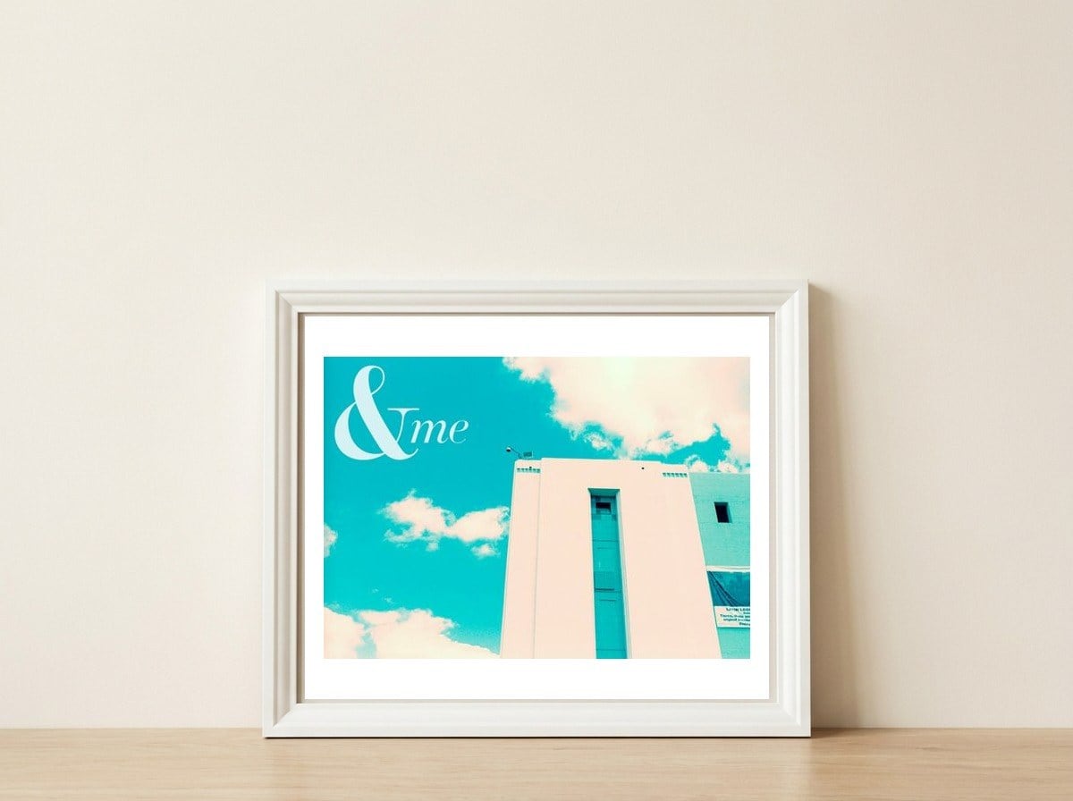 & me - Urban Landscape Photography -  — framed, leaning against the wall