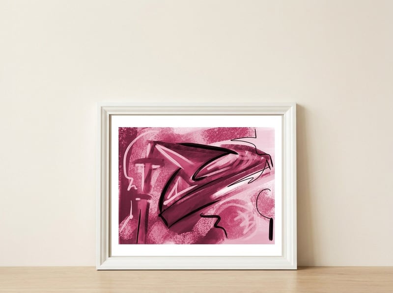 Experimentos 4 Km — framed, leaning against the wall