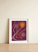 Flamas 4 — framed, leaning against the wall thumbnail