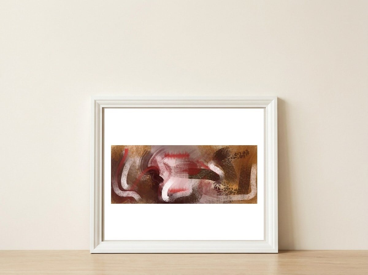 Requinte 3 — framed, leaning against the wall