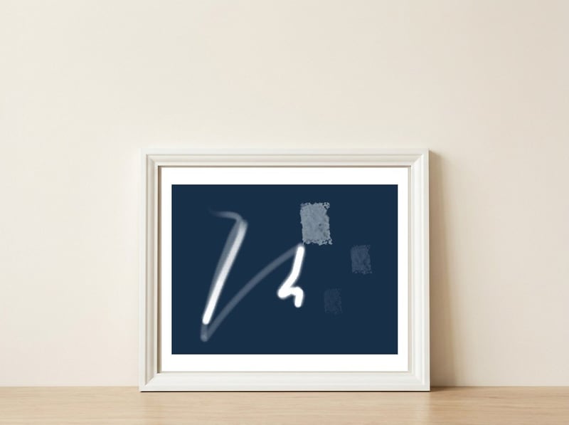 Artrópodes — framed, leaning against the wall