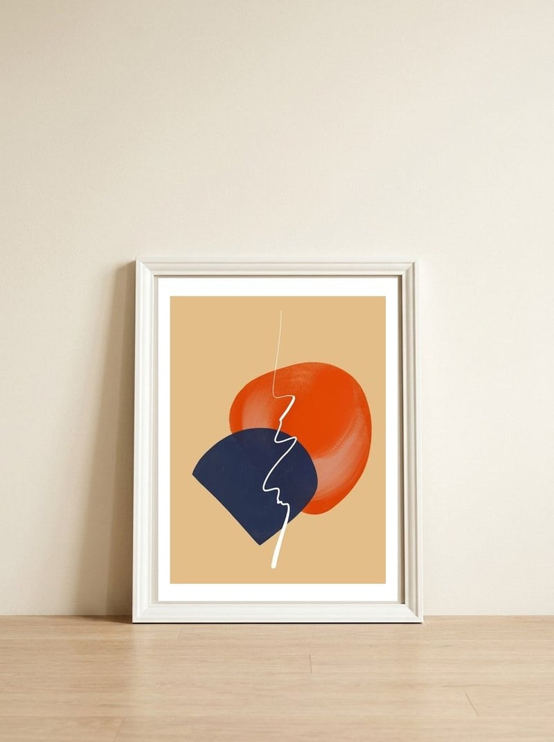 Enlevo — framed, leaning against the wall