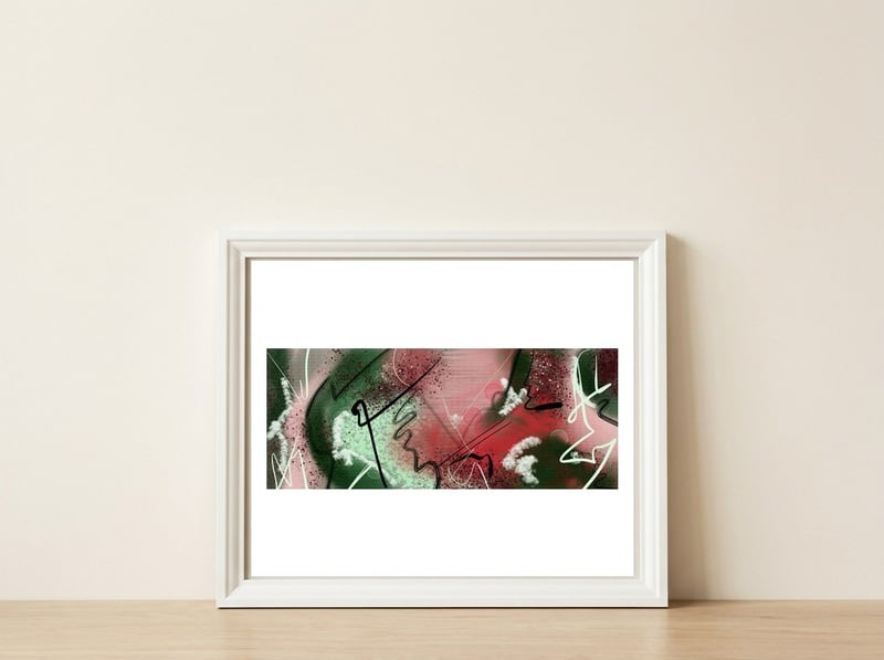 Boscagem — framed, leaning against the wall