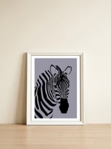 Zebra Stripes — framed, leaning against the wall thumbnail