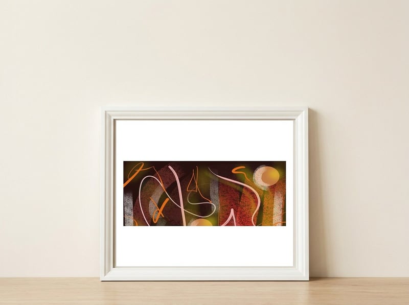 Alvíssaras 2 — framed, leaning against the wall