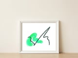 Sim — framed, leaning against the wall thumbnail