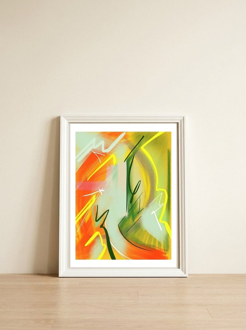 Ledice 4 — framed, leaning against the wall