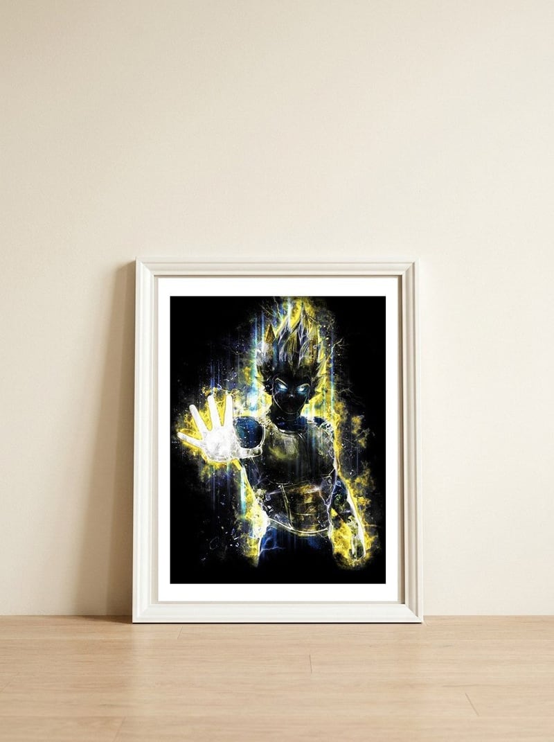 Prince of Warriors — framed, leaning against the wall