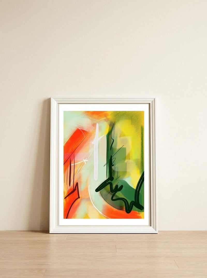 Ledice 8 — framed, leaning against the wall