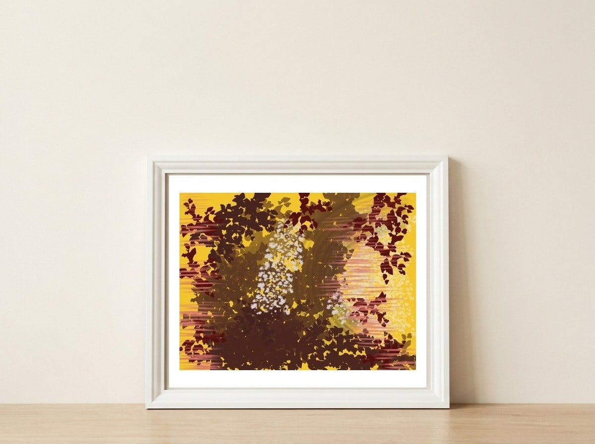 Jângal — framed, leaning against the wall