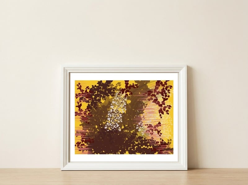 Jângal — framed, leaning against the wall