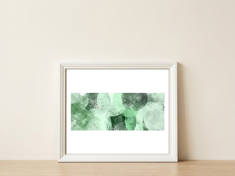 Mundo Verde Km — framed, leaning against the wall