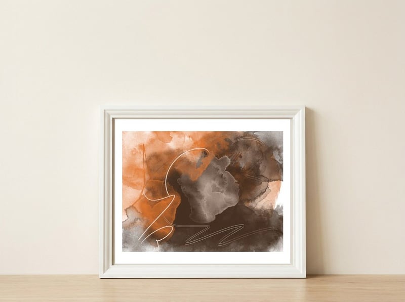 Leve E Denso Km — framed, leaning against the wall