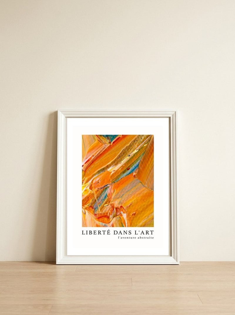 Freedom In Art - The Abstract Adventure (8) — framed, leaning against the wall