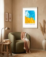 Freedom In Art - The Abstract Adventure (10) framed in a tender room thumbnail