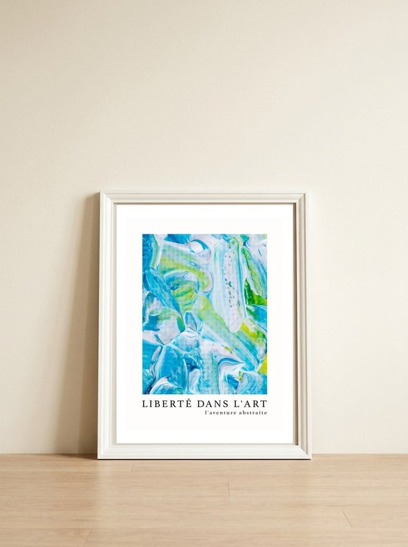 Freedom In Art - The Abstract Adventure (13) — framed, leaning against the wall