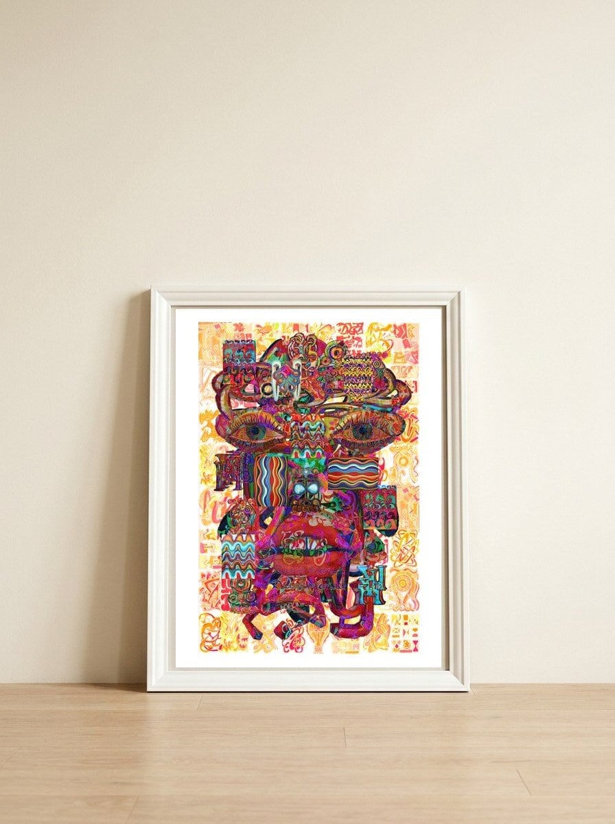 New Graffiti2022 74 — framed, leaning against the wall