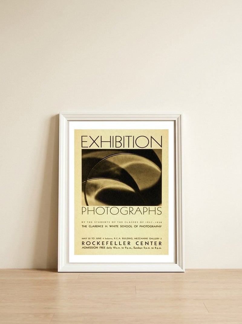 Photography Exhibition — framed, leaning against the wall