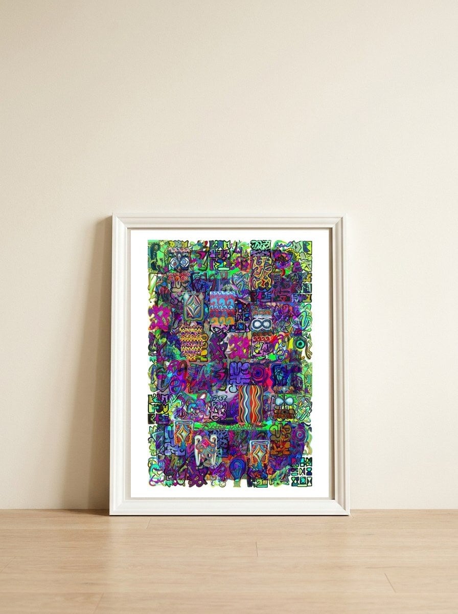 New Graffiti2022 126 — framed, leaning against the wall