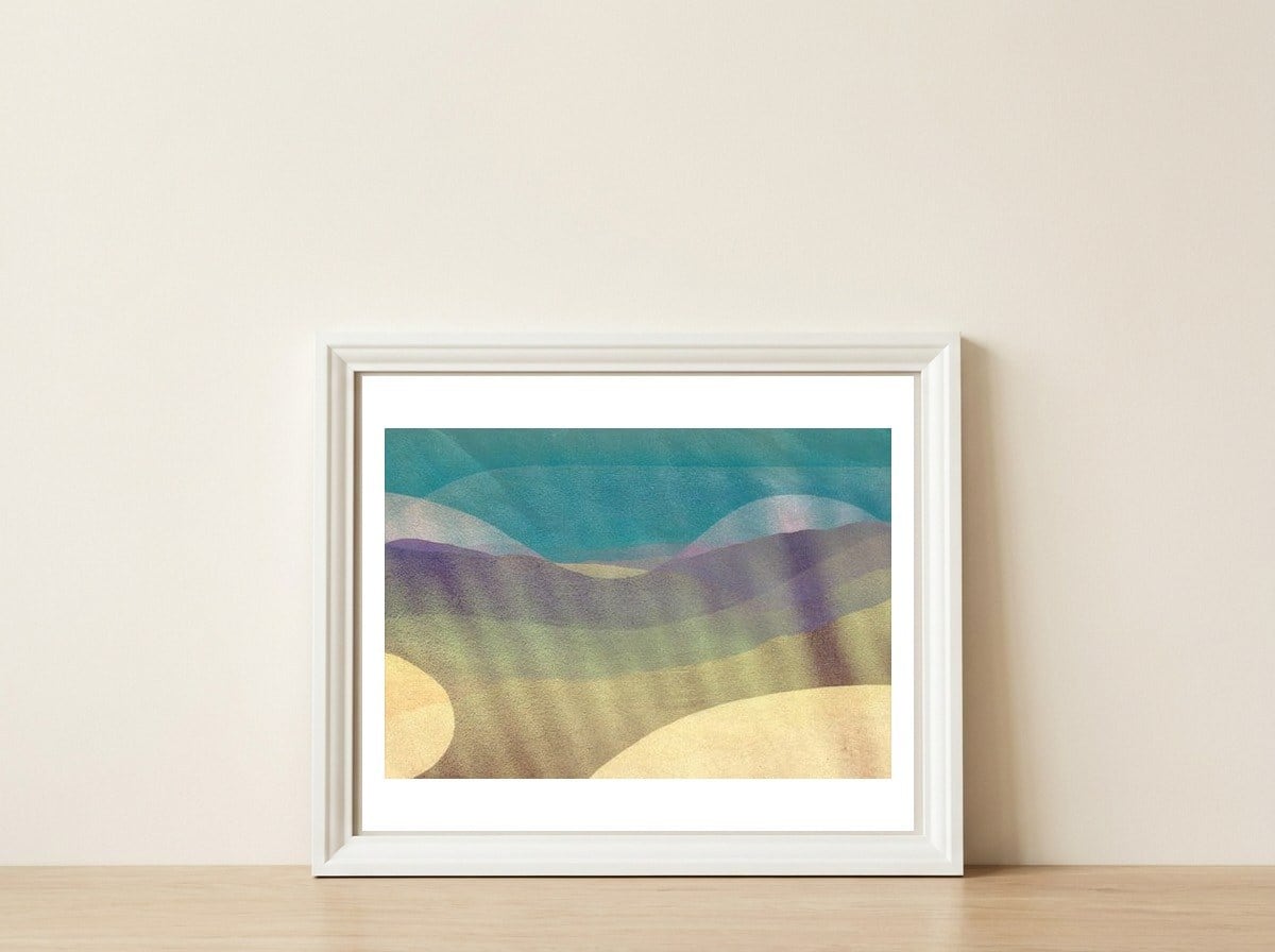 Dunna Summer Sun #1 — framed, leaning against the wall
