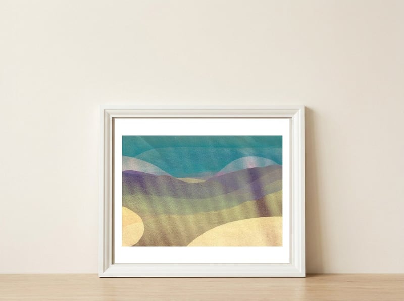 Dunna Summer Sun #1 — framed, leaning against the wall