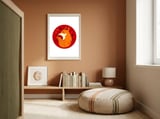 Red fox framed in a gentle room thumbnail