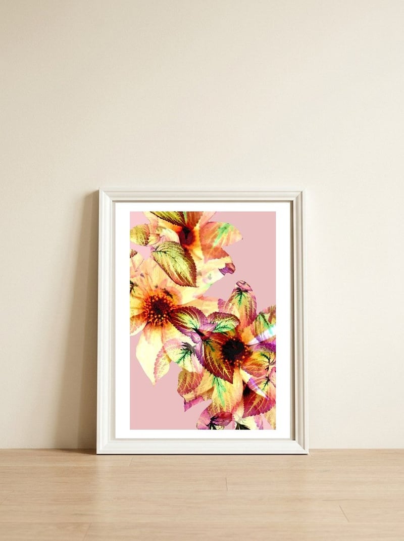 Flower Power — framed, leaning against the wall