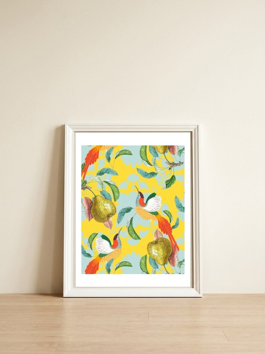 Tropical Mindset — framed, leaning against the wall
