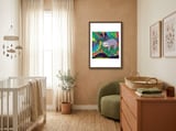 Sloth in nature framed in a tender room thumbnail