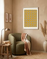 My Favorite Geometric Patterns No.31 - Mustard Yellow framed in a tender room thumbnail