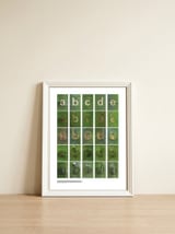 abcde — framed, leaning against the wall thumbnail