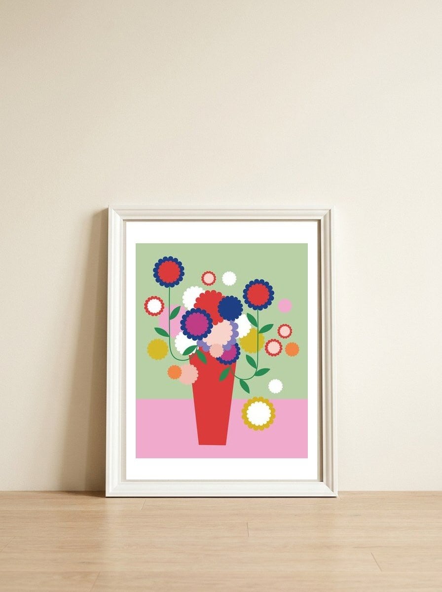 My Vase  — framed, leaning against the wall