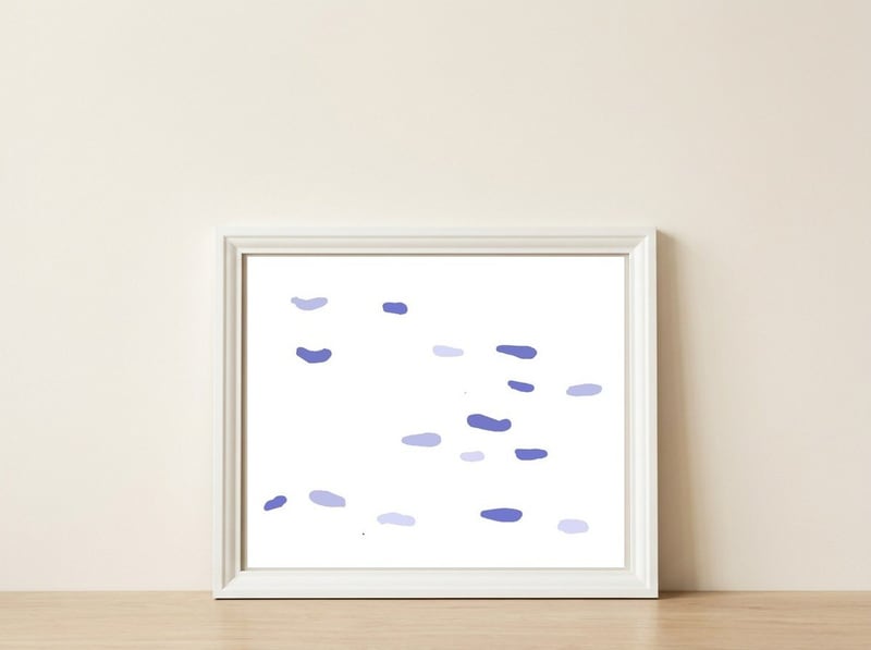 Fishes 6 — framed, leaning against the wall