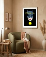 Redrum framed in a tender room thumbnail