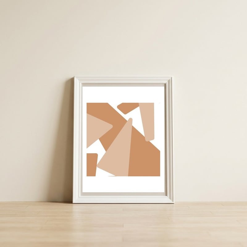 Colorful 6 — framed, leaning against the wall