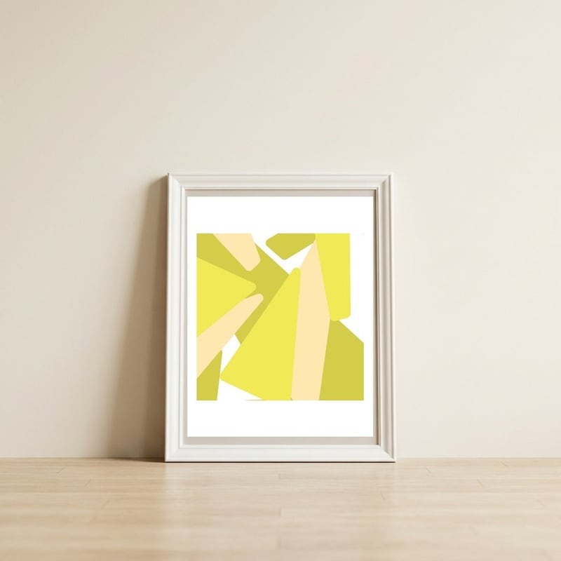 Colorful 19 — framed, leaning against the wall